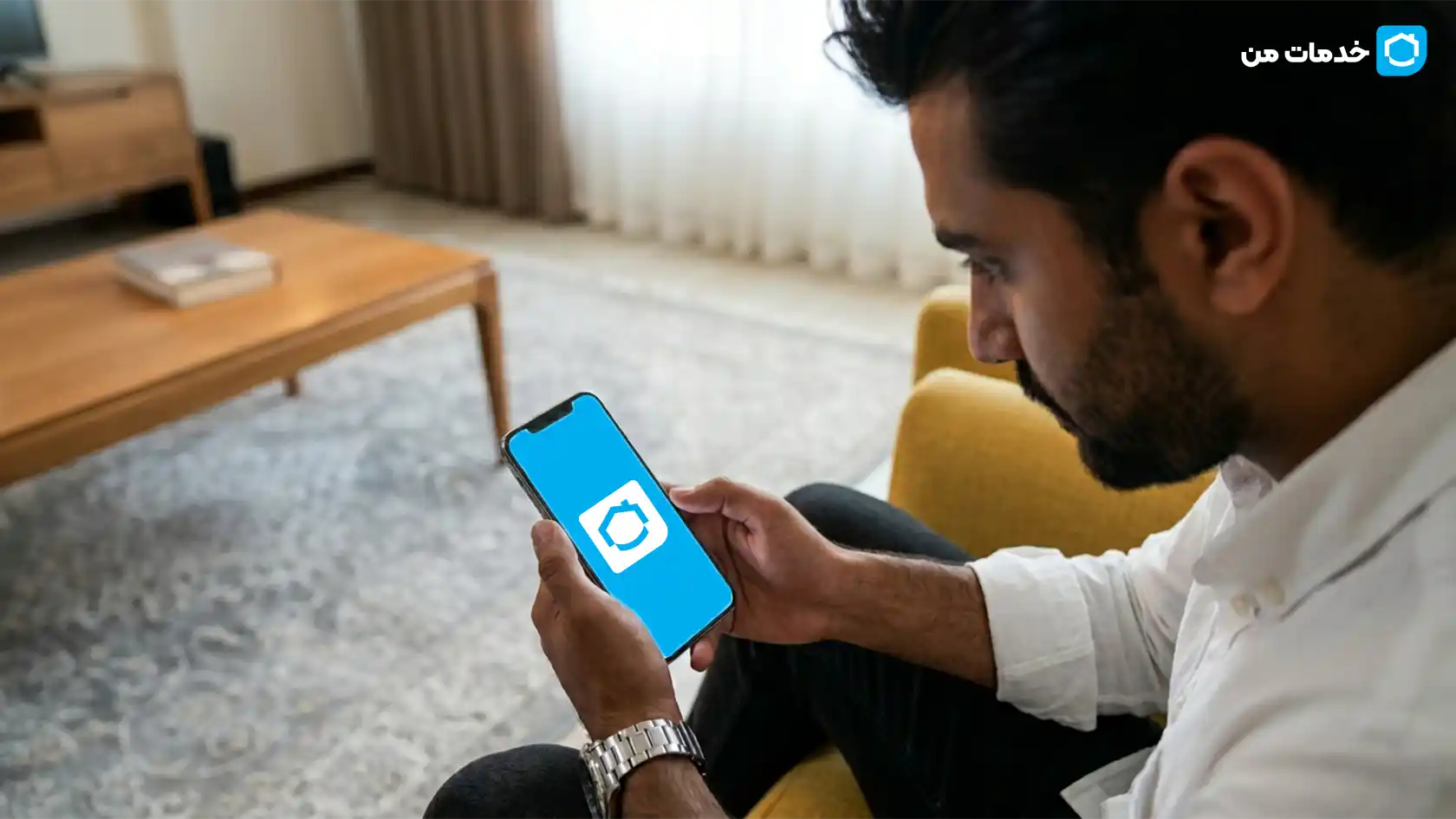 روند ثبت سفارش نظافت منزل در خدمات من