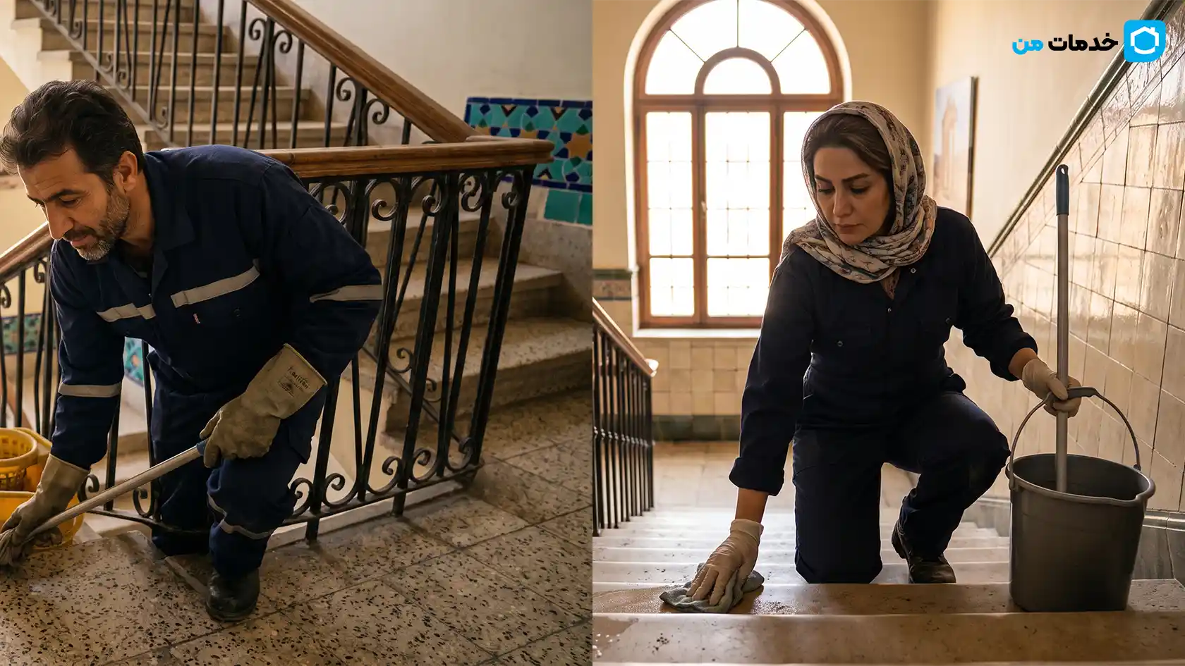 استخدام نظافتچی خانم یا آقا