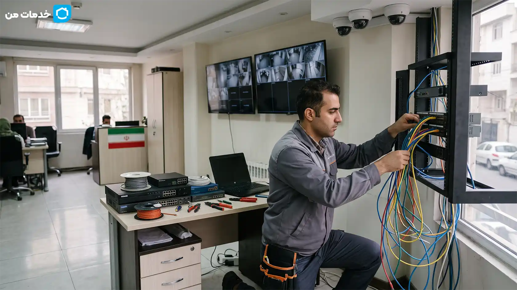 مراحل ثبت سفارش نصب دوربین مداربسته