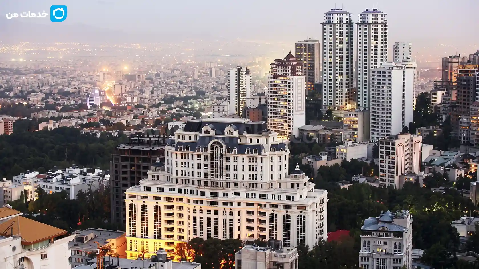 مناطق تحت پوشش نظافت منزل نیاوران در خدمات من