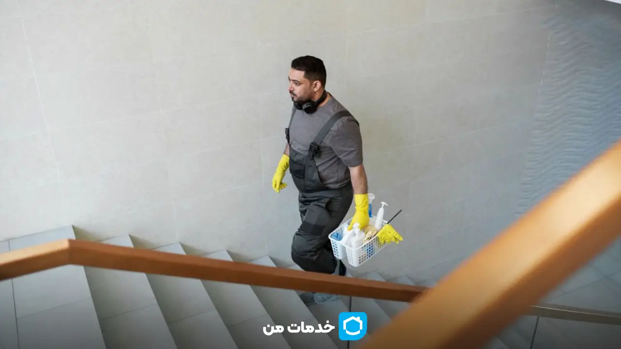 نظافت راه پله | خدمات من