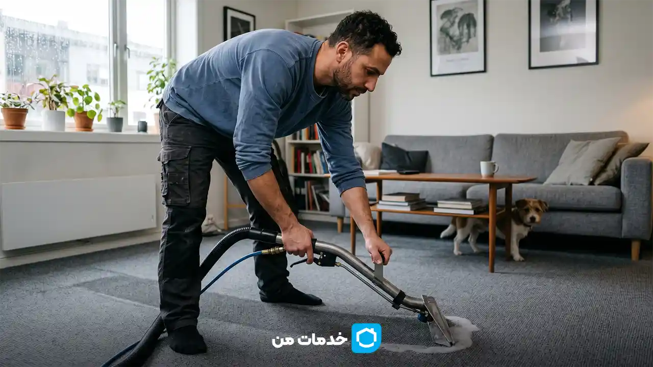 خدمات موکت شویی و شستشوی موکت |خدمات من